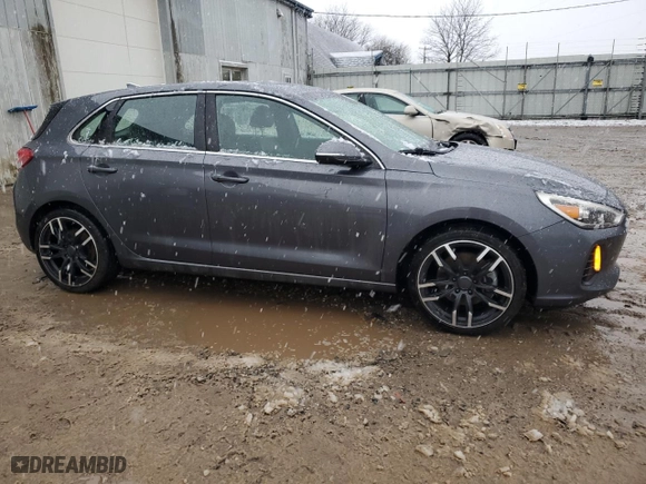 2018 Hyundai Elantra GT Sport with VIN KMHH55LC6JU078361, listed as a Copart auction lot 87024854 with 81,649 mi miles and Salvage Title. Bid and sale history available at carsss.com. Image 4.