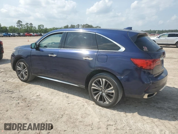 2020 Acura MDX w/Technology Pkg with VIN 5J8YD4H57LL017073, listed as a Copart auction lot 54765835 with 27,425 mi miles and Clean Title. Bid and sale history available at carsss.com. Image 2.