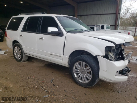 2014 Lincoln Navigator with VIN 5LMJJ2H50EEL08950, listed as a Copart auction lot 83397684 with 161,477 mi miles and Clean Title. Bid and sale history available at carsss.com. Image 4.