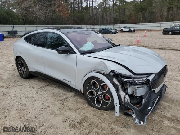 2022 Ford Mustang Mach-E GT with VIN 3FMTK4SEXNMA32056, listed as a Copart auction lot 84092514 with 24,952 mi miles and Salvage Title. Bid and sale history available at carsss.com. Image 4.