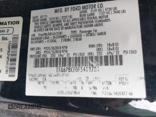 2015 Ford Mustang GT with VIN 1FA6P8CF0F5412781, listed as a IAAI auction lot 42186800 with 113,403 mi miles and . Bid and sale history available at DreamBid. Image 9.