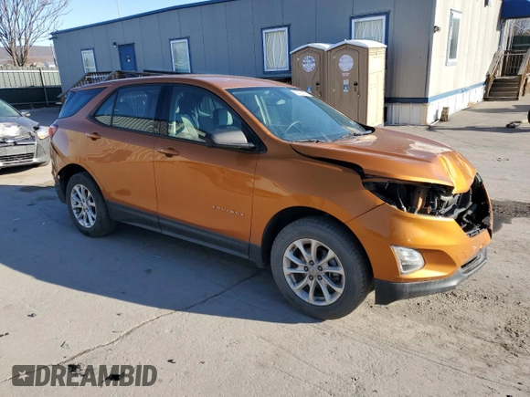 2018 Chevrolet Equinox LS with VIN 2GNAXHEV9J6118339, listed as a Copart auction lot 50763375 with 135,224 mi miles and Salvage Title. Bid and sale history available at DreamBid. Image 4.