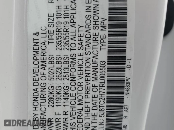 2024 Acura RDX w/Advance Package with VIN 5J8TC2H77RL005503, listed as a Copart auction lot 47077725 with 8,014 mi miles and Salvage Title. Bid and sale history available at carsss.com. Image 13.