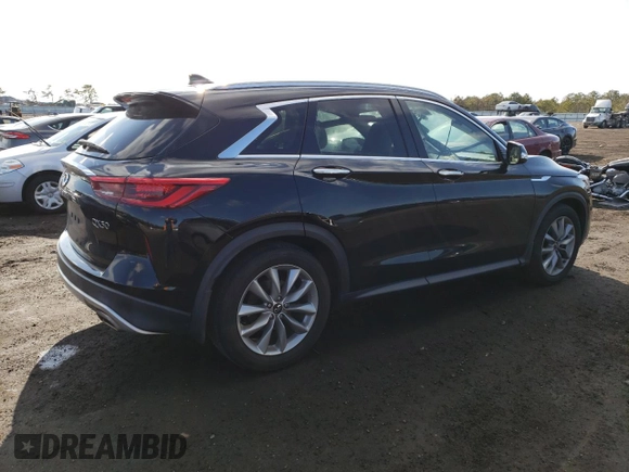 2020 Infiniti QX50 LUXE with VIN 3PCAJ5M38LF116166, listed as a Copart auction lot 39619323 with 18,738 mi miles. Bid and sale history available at carsss.com. Image 3.