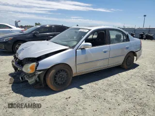 2003 Honda Civic EX with VIN 2HGES25753H528085, listed as a Copart auction lot 60356514 with Not Provided miles and Salvage Title. Bid and sale history available at DreamBid. Image 1.