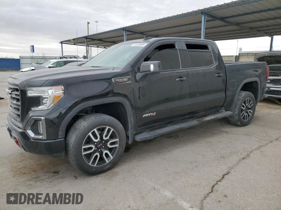 2021 GMC Sierra 1500 AT4 with VIN 3GTP9EED5MG337455, listed as a Copart auction lot 49100895 with 52,550 mi miles and Clean Title. Bid and sale history available at carsss.com. Image 1.