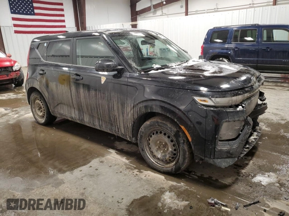 2020 Kia Soul LX with VIN KNDJ23AU2L7029657, listed as a Copart auction lot 44763485 with 0 mi miles and Salvage Title. Bid and sale history available at carsss.com. Image 4.