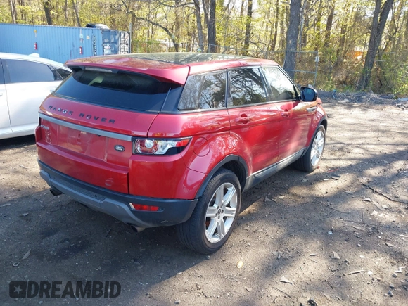 2012 Land Rover Range Rover Evoque Pure Premium with VIN SALVR2BGXCH618555, listed as a IAAI auction lot 42042064 with 92,283 mi miles. Bid and sale history available at carsss.com. Image 4.