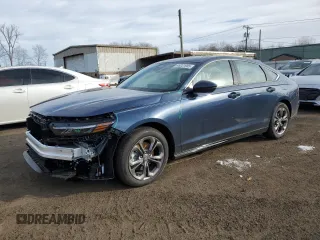 2025 Honda Accord EX-L with VIN 1HGCY2F64SA015676, listed as a Copart auction lot 46231955 with 328 mi miles and Salvage title. Bid and sale history available at DreamBid. Image 1.
