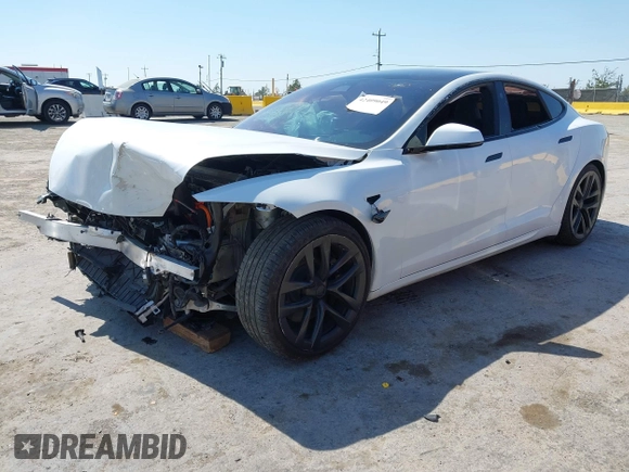 2023 Tesla Model S with VIN 5YJSA1E59PF500816, listed as a IAAI auction lot 42409049 with Not provided miles and . Bid and sale history available at DreamBid. Image 19.