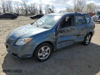 2007 Pontiac Vibe with VIN 5Y2SL65857Z414351, listed as a Copart auction lot 49586225 with 190,726 mi miles and Salvage Title. Bid and sale history available at carsss.com. Image 1.