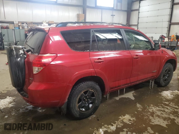 2006 Toyota RAV4 Sport with VIN JTMBK32V266000181, listed as a Copart auction lot 51006215 with 282,799 mi miles and Salvage Title. Bid and sale history available at carsss.com. Image 3.
