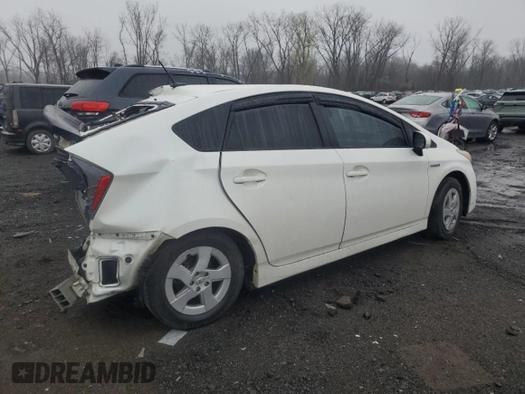 2010 Toyota Prius II with VIN JTDKN3DU3A0201952, listed as a Copart auction lot 51593005 with 0 mi miles and Salvage Title. Bid and sale history available at carsss.com. Image 3.