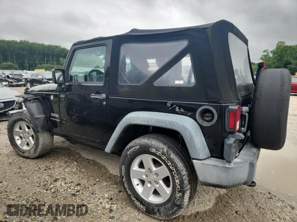 2016 Jeep Wrangler Willys Wheeler with VIN 1C4GJWAG6GL326498, listed as a Copart auction lot 62849715 with 49,414 mi miles and Salvage title. Bid and sale history available at DreamBid. Image 2.