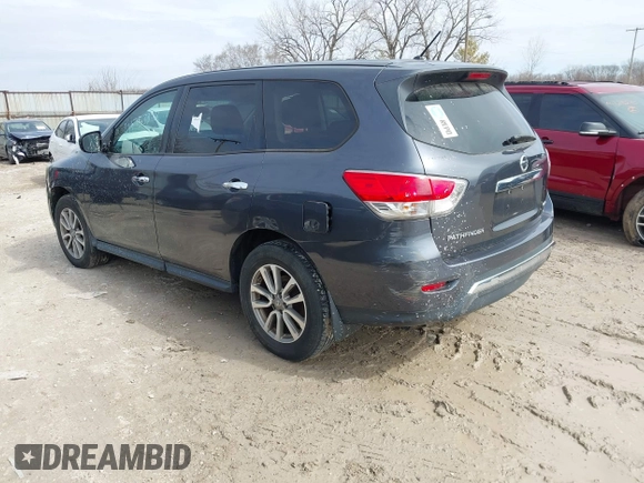 2014 Nissan Pathfinder S z VIN 5N1AR2MM0EC697321, wystawiony jako IAAI lot #41753392 z przebiegiem 170 118 mil mil oraz . Historia ofert i sprzedaży dostępna na DreamBid. Obrazek 3.