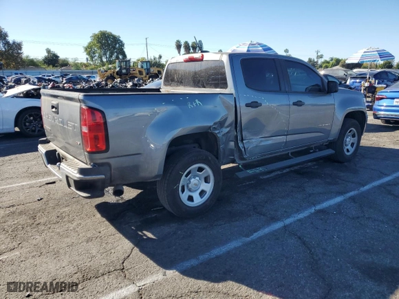 2021 Chevrolet Colorado 2WD Work Truck with VIN 1GCGSBEN1M1201785, listed as a Copart auction lot 80136184 with 99,928 mi miles and Salvage Title. Bid and sale history available at carsss.com. Image 3.