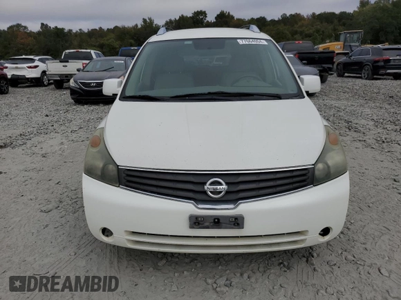 2008 Nissan Quest with VIN 5N1BV28UX8N112473, listed as a Copart auction lot 77664004 with 220,882 mi miles and Salvage Title. Bid and sale history available at carsss.com. Image 5.