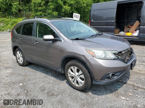 2013 Honda CR-V EX-L z VIN 5J6RM4H70DL066051, wystawiony jako Copart lot #60249495 z przebiegiem 329 205 mil mil oraz Szkoda całkowita • Salvage title. Historia ofert i sprzedaży dostępna na DreamBid. Obrazek 4.