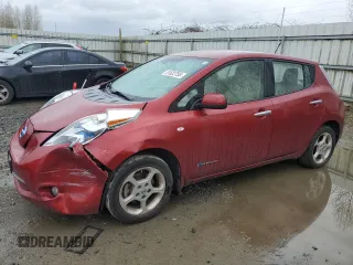 2011 Nissan LEAF SL-e z VIN JN1AZ0CP3BT007385, wystawiony jako Copart lot #51522755 z przebiegiem 62 059 mil mil oraz Szkoda całkowita • Salvage title. Historia ofert i sprzedaży dostępna na DreamBid. Obrazek 1.