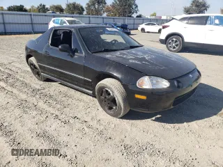 1995 Honda del Sol Si with VIN JHMEH6163SS002612, listed as a Copart auction lot 76044354 with 105,658 mi miles and Salvage Title. Bid and sale history available at carsss.com. Image 4.