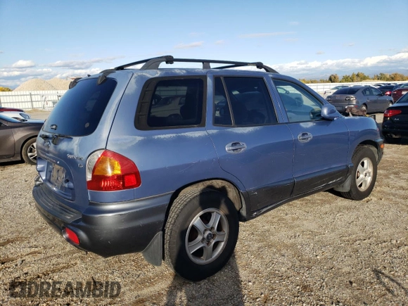 2002 Hyundai Santa Fe GLS with VIN KM8SC13D02U172170, listed as a Copart auction lot 79318804 with 171,221 mi miles and Salvage Title. Bid and sale history available at carsss.com. Image 3.