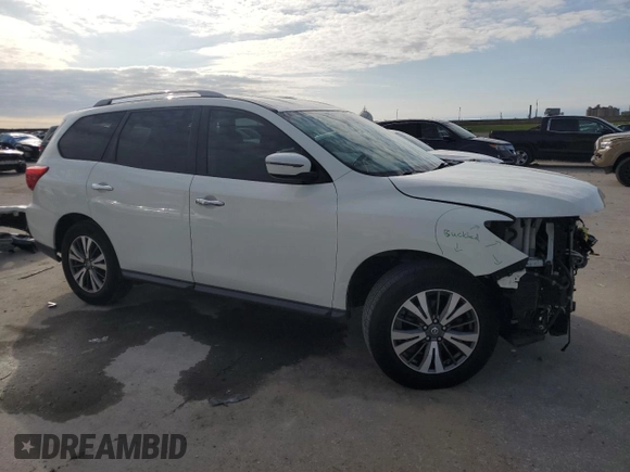 2017 Nissan Pathfinder S with VIN 5N1DR2MN8HC656610, listed as a Copart auction lot 59202795 with 109,262 mi miles and Salvage title. Bid and sale history available at DreamBid. Image 4.