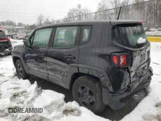 2018 Jeep Renegade Sport with VIN ZACCJBAB2JPG70389, listed as a Copart auction lot 45098815 with 126,241 mi miles and Salvage title. Bid and sale history available at DreamBid. Image 2.