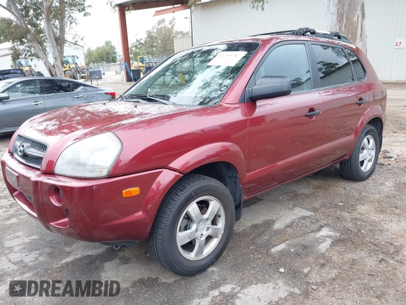 2006 Hyundai Tucson GL with VIN KM8JM12BX6U431424, listed as a IAAI auction lot 41769787 with 125,218 mi miles. Bid and sale history available at carsss.com. Image 2.