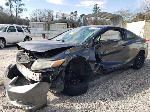 2012 Honda Civic Cpe EX with VIN 2HGFG3B8XCH523490, listed as a Copart auction lot 46526735 with 0 mi miles and Salvage Title. Bid and sale history available at carsss.com. Image 1.