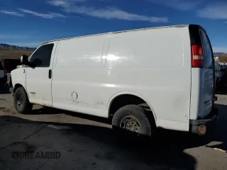2006 Chevrolet Express Cargo Van with VIN 1GCGG25V061150767, listed as a Copart auction lot 83772754 with Not Provided miles and Non Repairable. Bid and sale history available at carsss.com. Image 2.