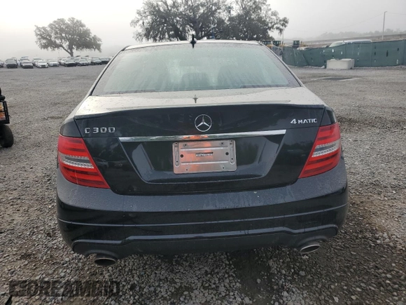 2013 Mercedes-Benz C 300 Sport with VIN WDDGF8AB9DR293254, listed as a Copart auction lot 51088535 with 131,314 mi miles and Salvage Title. Bid and sale history available at DreamBid. Image 6.