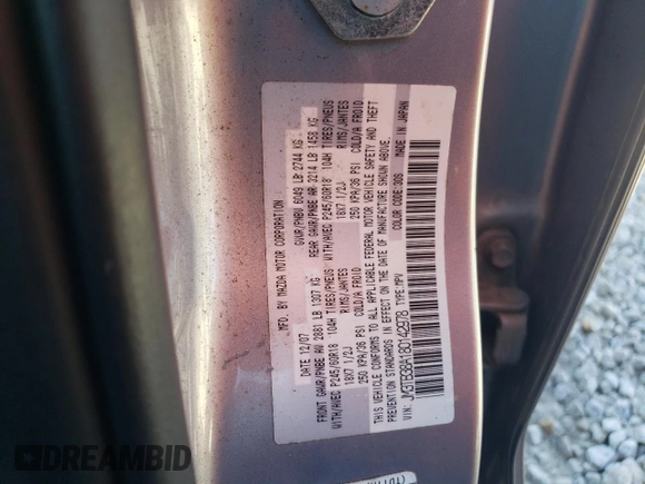 2008 Mazda CX-9 Grand Touring with VIN JM3TB38A180142978, listed as a Copart auction lot 44799105 with 216,736 mi miles and Salvage Title. Bid and sale history available at carsss.com. Image 13.