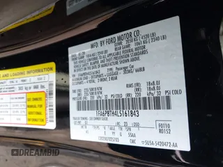 2020 Ford Mustang EcoBoost with VIN 1FA6P8TH4L5161843, listed as a IAAI auction lot 42242171 with 45,892 mi miles and . Bid and sale history available at DreamBid. Image 9.