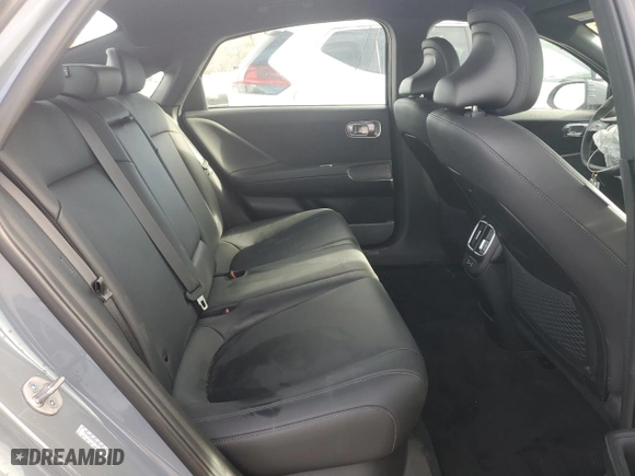 2023 Hyundai IONIQ 6 SEL with VIN KMHM34AC0PA023433, listed as a Copart auction lot 43727925 with 50,477 mi miles and Salvage Title. Bid and sale history available at carsss.com. Image 10.