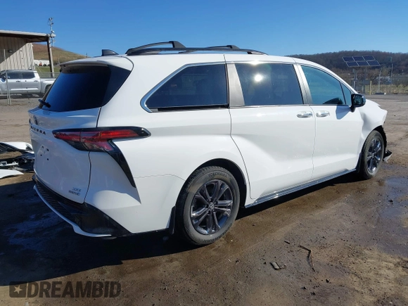 2024 Toyota Sienna XSE z VIN 5TDDSKFC6RS127029, wystawiony jako IAAI lot #41890462 z przebiegiem 36 947 mil mil oraz . Historia ofert i sprzedaży dostępna na DreamBid. Obrazek 4.