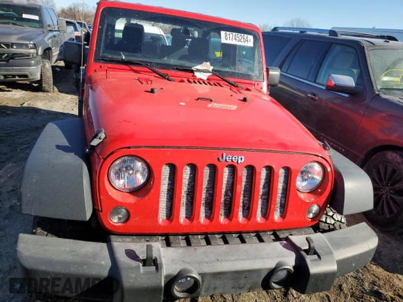 2016 Jeep Wrangler Rubicon with VIN 1C4BJWCG1GL157076, listed as a Copart auction lot 81745264 with 67,535 mi miles and Salvage title. Bid and sale history available at DreamBid. Image 5.