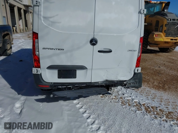 2023 Mercedes-Benz Sprinter Cargo with VIN W1Y4KBHY5PT132726, listed as a IAAI auction lot 41543207 with 23,052 mi miles and . Bid and sale history available at carsss.com. Image 6.