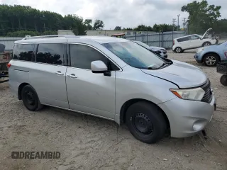 2013 Nissan Quest SV with VIN JN8AE2KP3D9070402, listed as a Copart auction lot 60081504 with 119,298 mi miles and Salvage Title. Bid and sale history available at carsss.com. Image 4.
