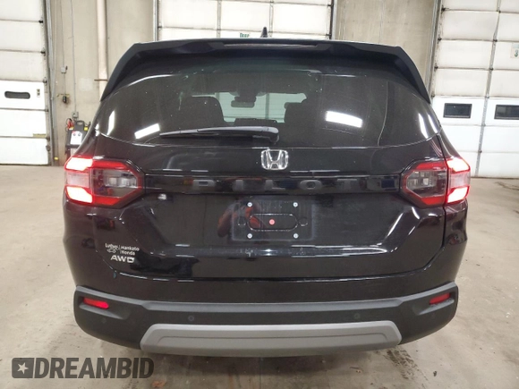 2025 Honda Pilot EX-L with VIN 5FNYG1H47SB070692, listed as a Copart auction lot 43446285 with 2,933 mi miles and Salvage Title. Bid and sale history available at carsss.com. Image 6.