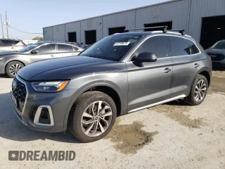 2022 Audi Q5 S line Premium Plus with VIN WA1EAAFY0N2016503, listed as a Copart auction lot 47749875 with 59,499 mi miles and Salvage Title. Bid and sale history available at carsss.com. Image 1.