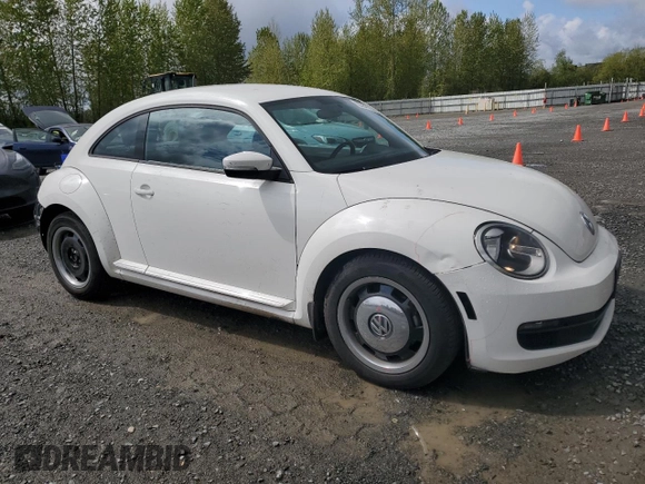 2013 Volkswagen Beetle 2.5L with VIN 3VWJP7AT9DM675704, listed as a Copart auction lot 53384125 with 27,902 mi miles and Salvage Title. Bid and sale history available at DreamBid. Image 4.