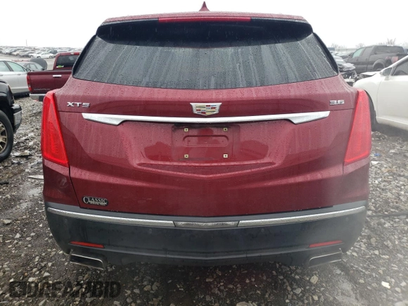 2017 Cadillac XT5 Luxury FWD with VIN 1GYKNBRS1HZ261102, listed as a Copart auction lot 44901935 with 76,582 mi miles and Salvage Title. Bid and sale history available at carsss.com. Image 6.