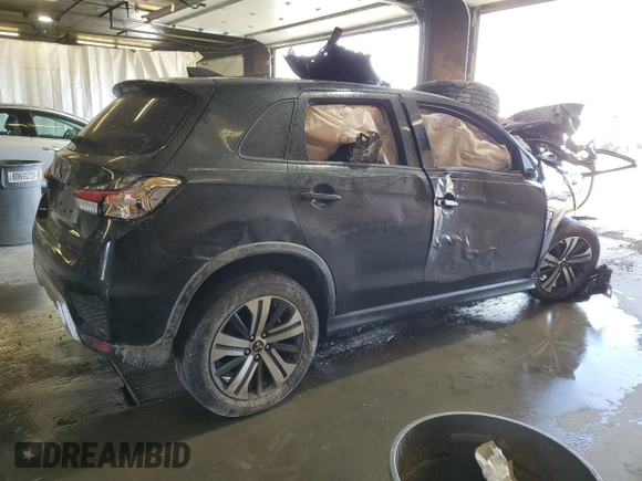 2022 Mitsubishi Outlander Sport ES with VIN JA4ARUAU6NU015308, listed as a Copart auction lot 49314945 with 0 mi miles and Salvage Title. Bid and sale history available at carsss.com. Image 3.
