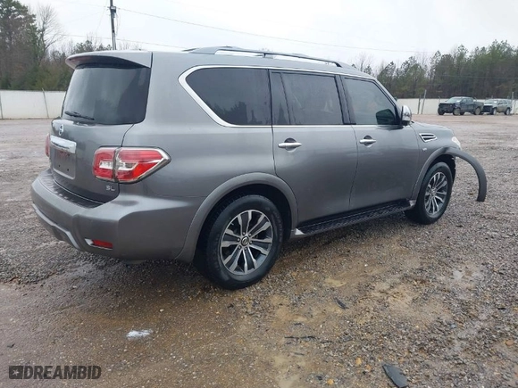 2019 Nissan Armada SL with VIN JN8AY2NDXK9094296, listed as a IAAI auction lot 41274889 with 74,300 mi miles. Bid and sale history available at carsss.com. Image 4.