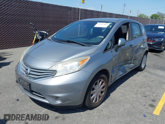 2014 Nissan Note S with VIN 3N1CE2CP6EL421124, listed as a IAAI auction lot 42161409 with 111,347 mi miles and . Bid and sale history available at DreamBid. Image 2.