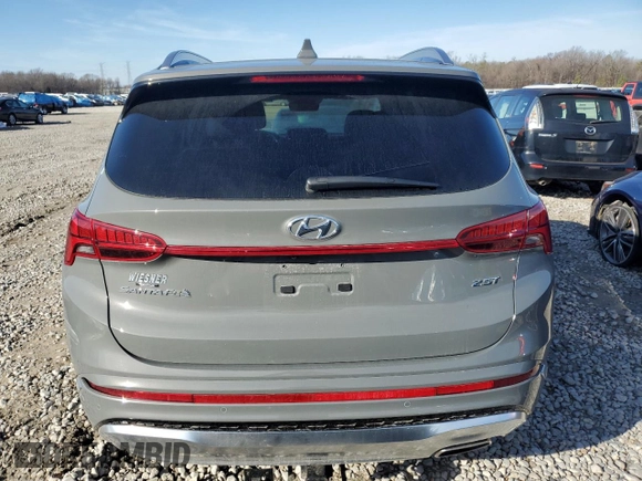 2023 Hyundai Santa Fe Calligraphy with VIN 5NMS54AL6PH657602, listed as a Copart auction lot 43072745 with 17,228 mi miles and Salvage Title. Bid and sale history available at carsss.com. Image 6.