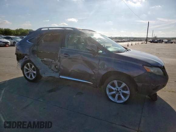 2012 Lexus RX 350 with VIN 2T2ZK1BA7CC072588, listed as a Copart auction lot 62834435 with 161,376 mi miles and Clean title. Bid and sale history available at DreamBid. Image 4.