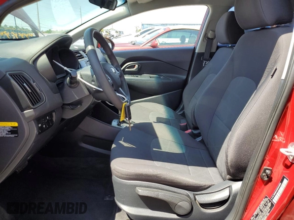 2017 Kia Rio LX with VIN KNADM4A35H6006856, listed as a Copart auction lot 53084585 with 72,011 mi miles and Salvage Title. Bid and sale history available at carsss.com. Image 7.
