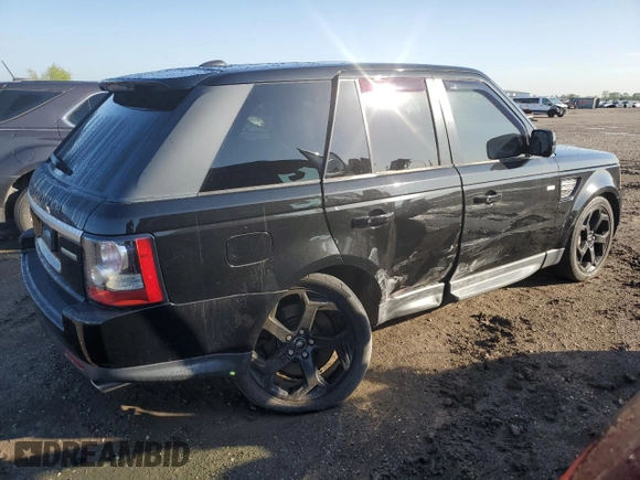 2012 Land Rover Range Rover Sport SC with VIN SALSH2E48CA747619, listed as a Copart auction lot 50177495 with 115,020 mi miles and Salvage Title. Bid and sale history available at carsss.com. Image 3.