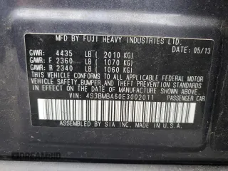 2014 Subaru Legacy 2.5i with VIN 4S3BMBA60E3002011, listed as a Copart auction lot 63925145 with 73,184 mi miles and Clean title. Bid and sale history available at DreamBid. Image 12.